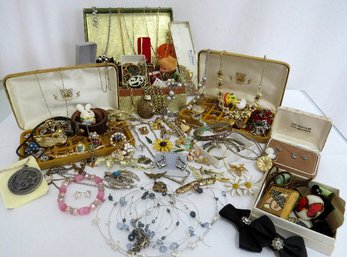 A Potpourri Lot Of Costume Jewelry