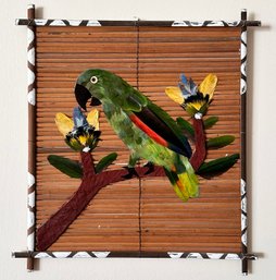 Tropical Reed And Feather Wall Art - Bird Themed