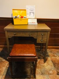 Vintage KENMORE Sewing Machine Workstation Cabinet