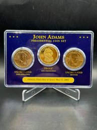 John Adams Presidential Coin Set