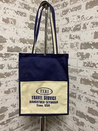 Vintage Teri Travel Service Advertising Tote Bag
