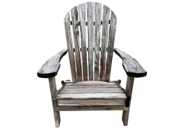 Weathered Folding High-back Adirondack Chair (unit 1) - Patiova