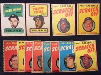 (12) 1970 Topps Scratch Offs - K