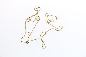 14k Yellow Gold 18 Inch Chain