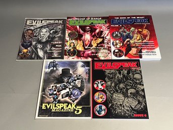 Lot Of 5 Evilspeak Magazines #2-6