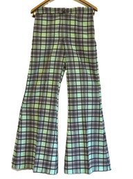 Vintage Plaid Wide Flare/Bell Bottom Pants