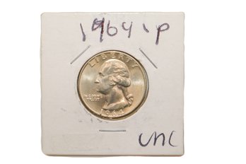 1964-P Silver Washington Quarter Uncirculated