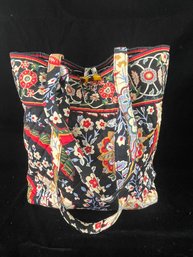 Vera Bradley Black Floral Purse