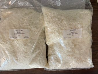 Two 5lb Bags Of Golden Food 444 Wax From Candlewic Company - NEW