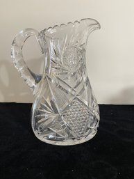 Early 20th Century American Brilliant Period Crystal Pitcher