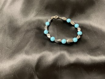 Energy - Hematite And Turquoise Bracelet