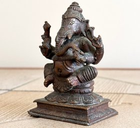 A Vintage Bronze Ganesha Cast