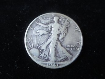 U.S. 1941 Walking Liberty Silver Half Dollar