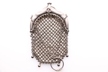 Antique Sterling Silver Small Mesh Purse