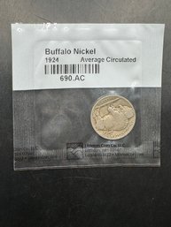 1924 Buffalo Nickel In Littleton Package
