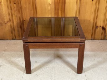 An Authentic Danish Modern Floating Top End Table By Kristiansen & Thomassen #2