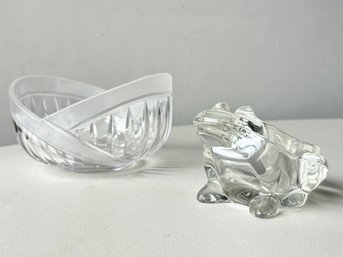 A Crystal Pairing - Possibly Orrefors Or Stuben