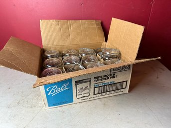 Ball Wide Mouth Tapered Pint Can Or Freeze Jars