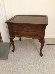 Solid Wood Vintage End Table