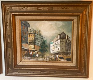 Framed Oil On Canvas Signed Julio Fassio