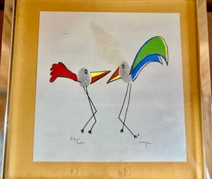 Signed And Numbered Artist Copy 2 Dancing Birds