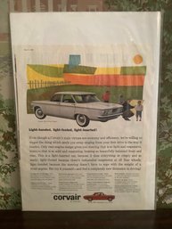 Corvair By Chevrolet Advertisement #4