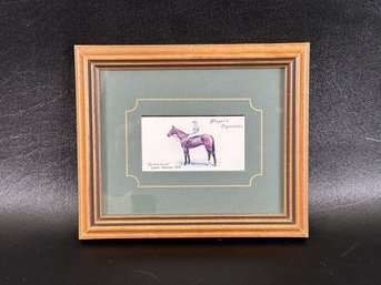 A 1988 Reproduction Of A Collectible 1933 Equestrian Tobacco Card