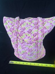 Pink Floral Tote Bag