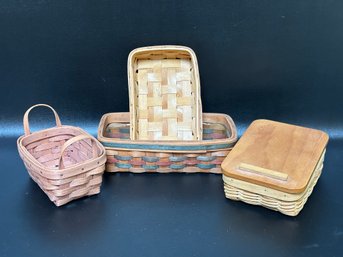 A Nice Grouping Of Decorative Woven Baskets #4