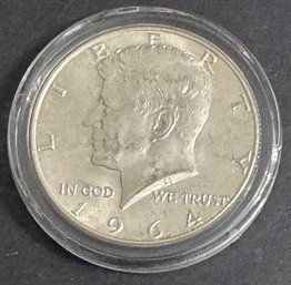 1964 Ninety Percent Silver Kennedy Half Dollar