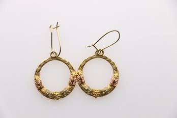 10k Black Hills Gold Earrings