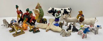 Over 20 Small Figurines From Many Cultures & Materials