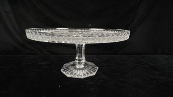 Vintage Glass Pedestal Cake Dish