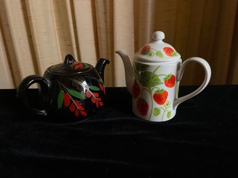 Pair Of Ceramic Tea Pots