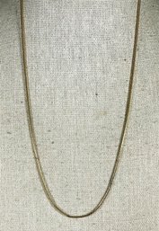 Another Slinky Style Gold Over Sterling Silver Never Worn Chain Necklace 17'