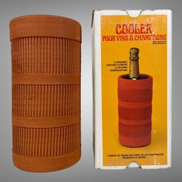 Two Clay Terra Cotta Wine Champagne Coolers