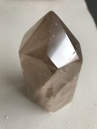 Smokey Quartz Crystal Point. 1 LB 8 Oz, 5 1/4 Inch Tall