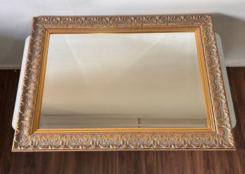 Gold Beveled Wall Mirror