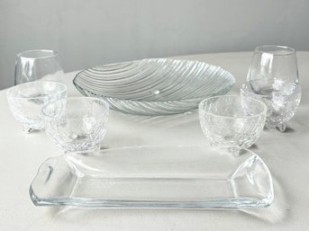 Modern Crystal And Glass Serving Ware