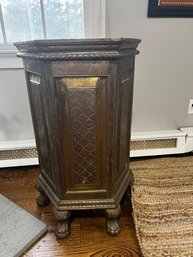 Very Beautiful Antique Hammered Gold Church Donation Box