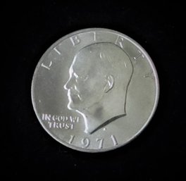 U.S. 1971 S Eisenhower Silver Dollar, Uncirculated, MS