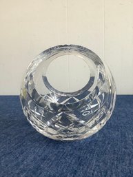 WATERFORD CRYSTAL BASKET VASE