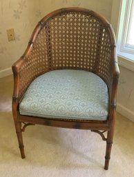 Vintage Mid Century Bamboo Cane Chair