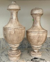 Decorative Vintage Wood Finials - Architectural Salvage