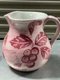 Hand Painted Pitcher Made In Italy