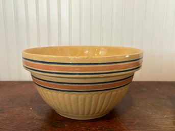 Vintage 1930's Large Stripe Mixing Bowl