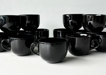 Modern French Glass Coffee And Tea Cups