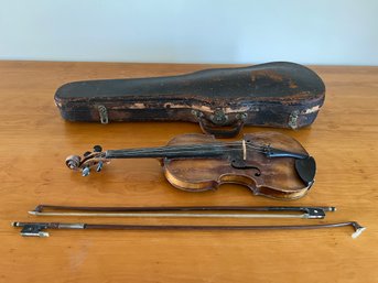 Antique Violin Labeled Franzesko Ruggeri 1673