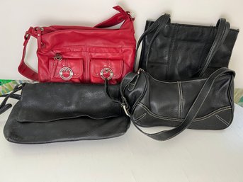 Grouping Of Four Stone Mountain Leather Handbags