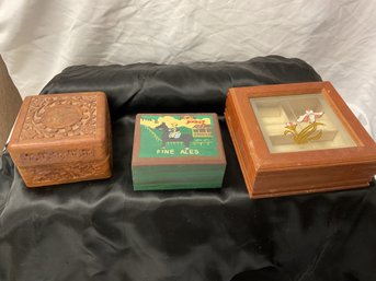 Vintage Trinket Box/ Jewelry Box - Lot Of 3